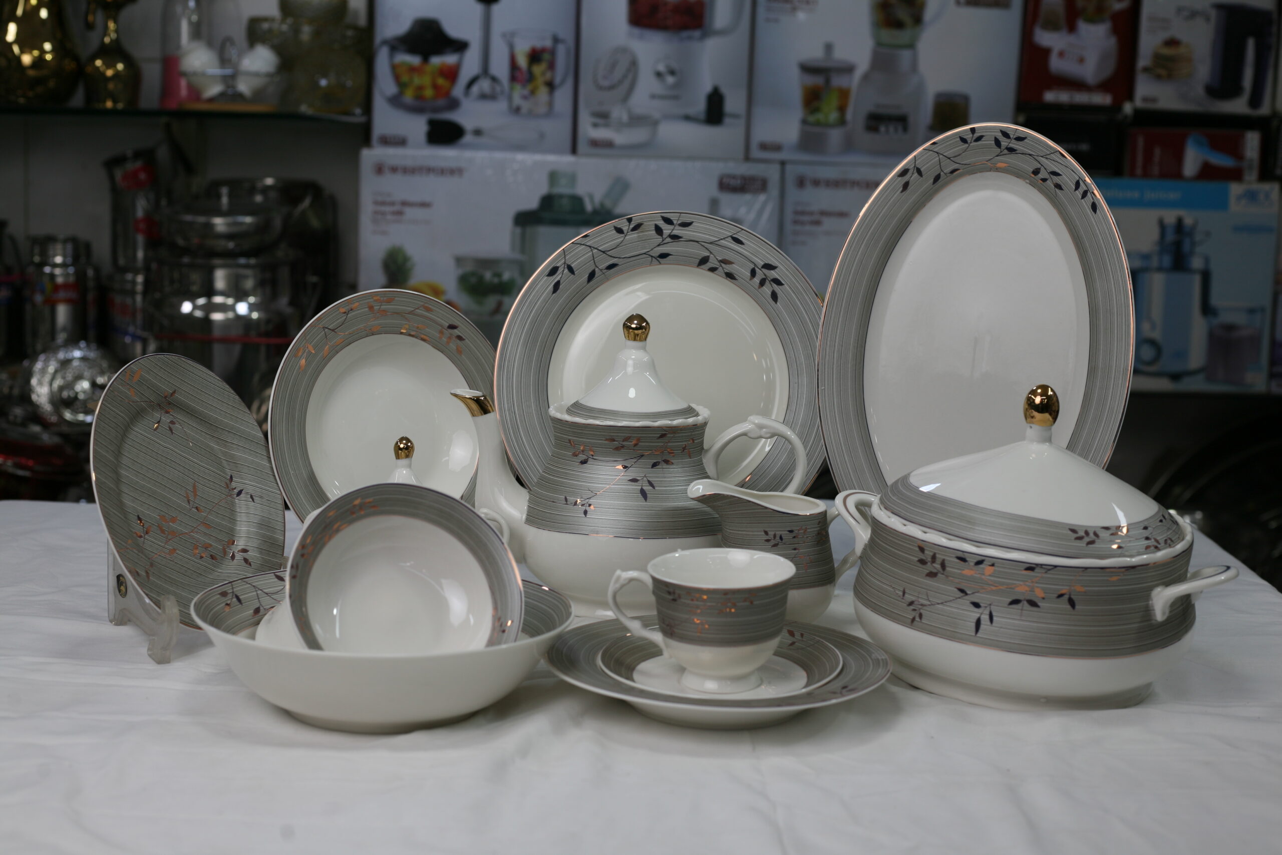 Urban Nature 61 Pcs Bone China Dinner Set