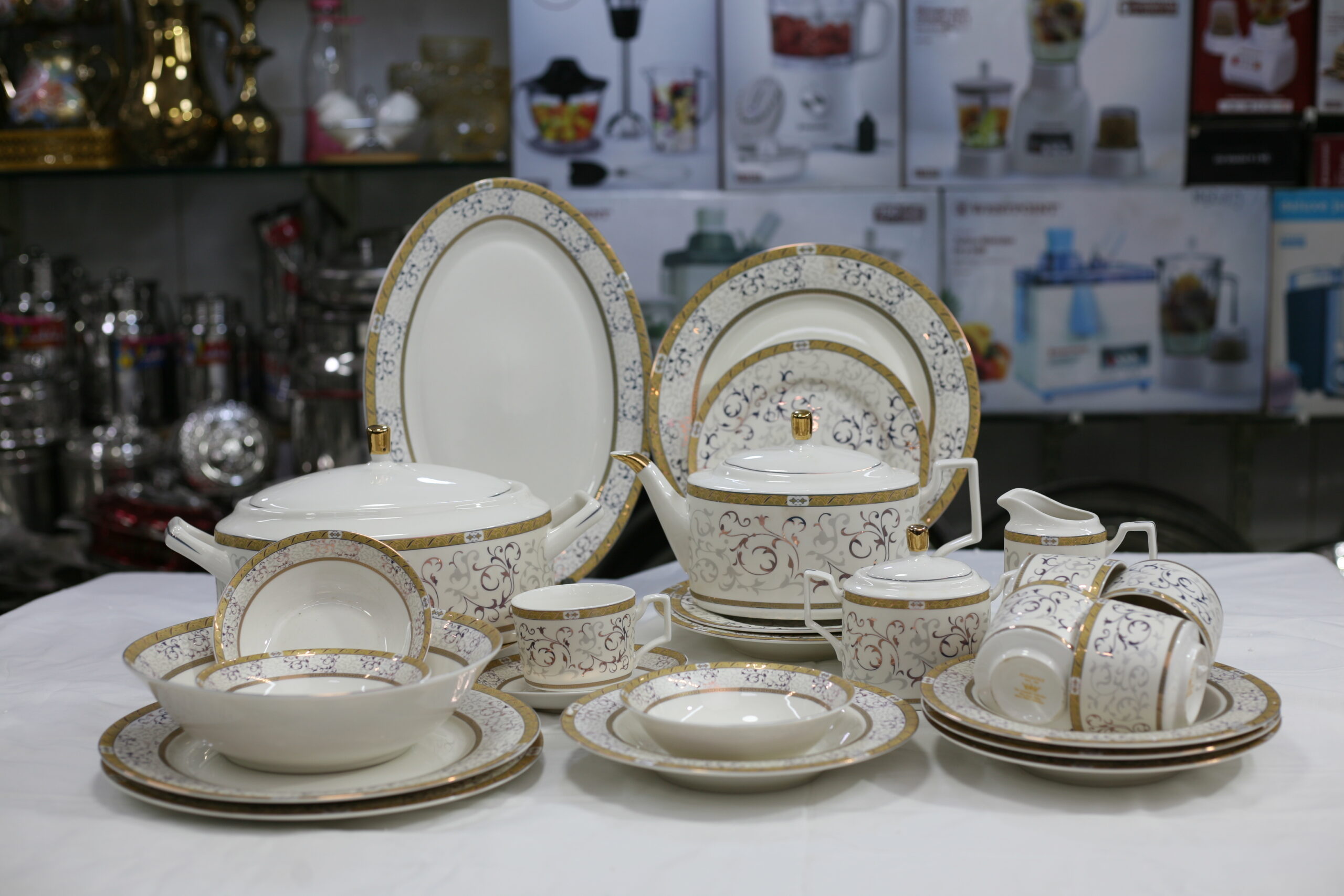 Grand Regency Bone China Dinnerware Set 