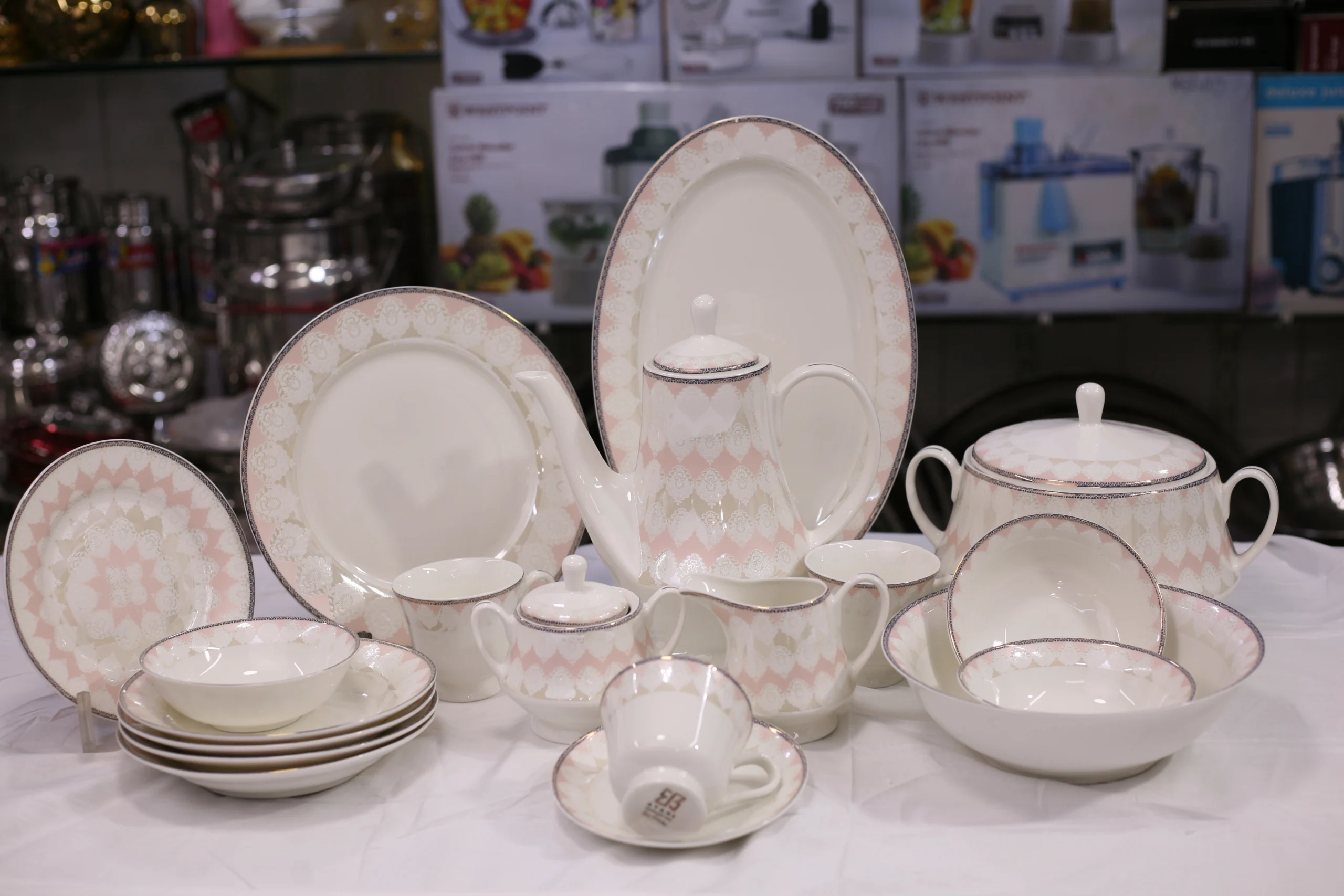 Royal Heritage 61 Pcs Bone China Dinner Set
